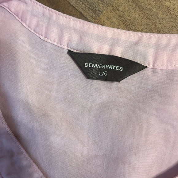 Denver Hayes pink see through blouse - Picture 2 of 3